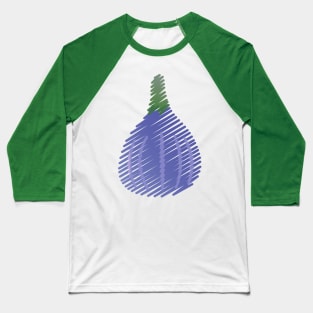 Purple Fig Sketch Baseball T-Shirt